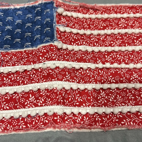 Comfort Colors Gray Short Sleeve with American Flag Graphic - Picture 3 of 3